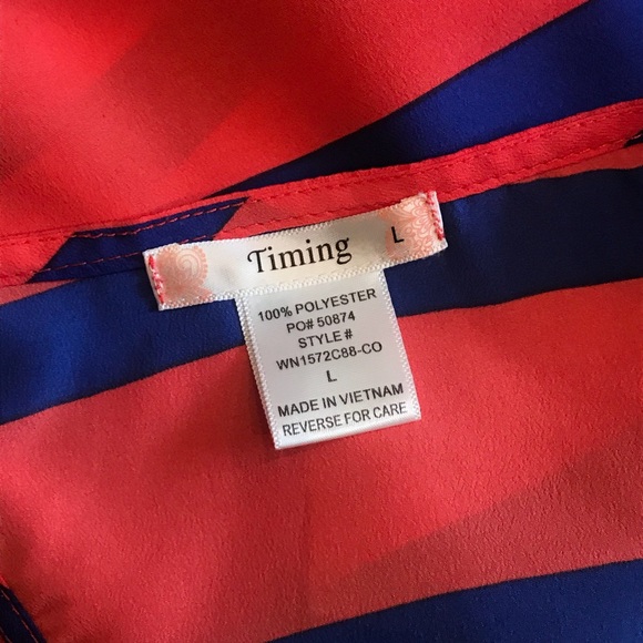 ✨ Nordstrom Striped Tie-Front Crop Tank Top Shirt - Picture 4 of 4